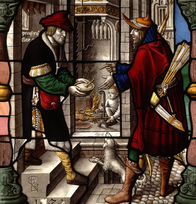 Esau Gives Up His Birthright; Jacob and Esau with the Bowl of Pottage by Everhard Rensig